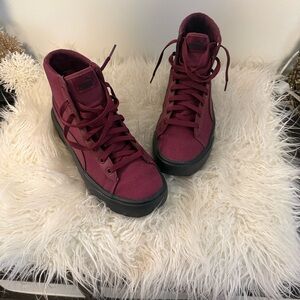 Women's Puma Burgundy High-Top Sneakers